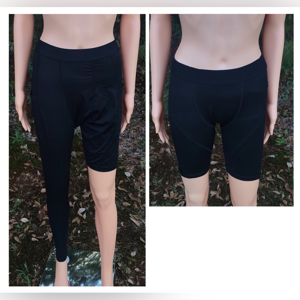 NWOT Bundle Single Leg Compression Pants + Compression Shorts